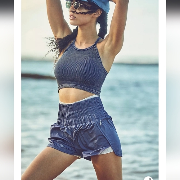 FP Movement by Free People Pants - FP Movement Free People, The Way Home Shorts, Deep‎ Sea, Size Medium
